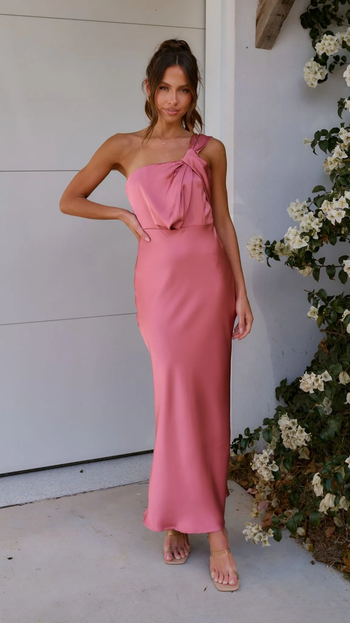 Greta Maxi Dress - Baked Rose Billy J