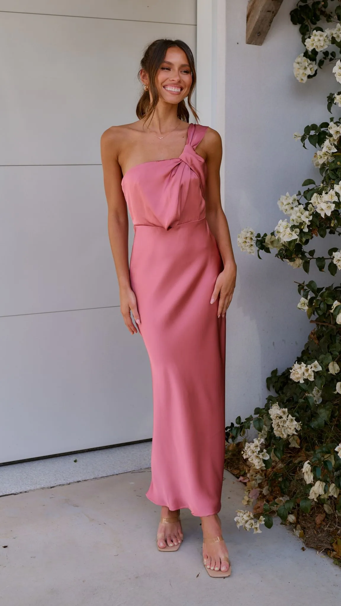 Greta Maxi Dress - Baked Rose Billy J