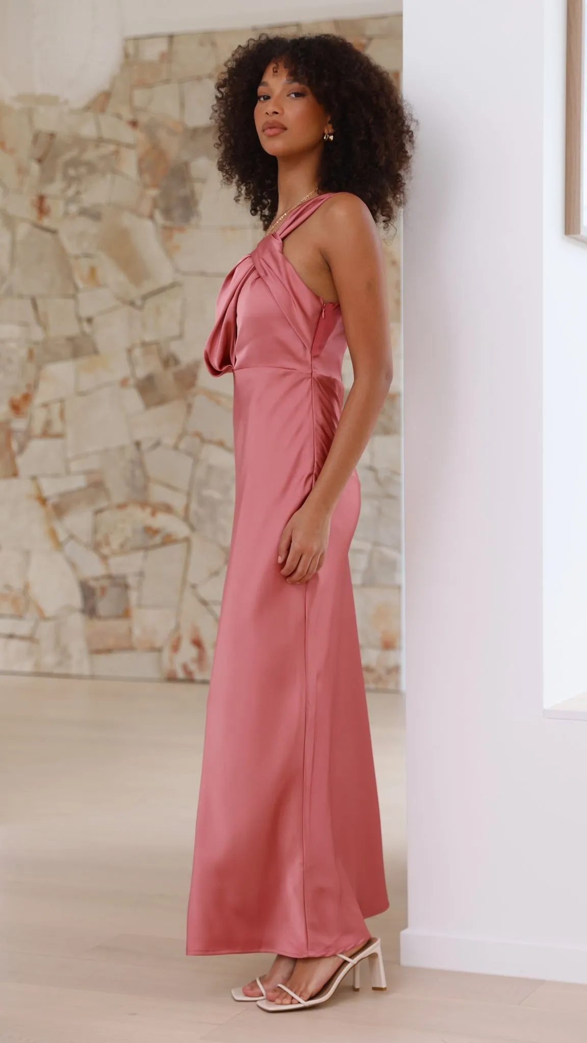 Greta Maxi Dress - Baked Rose Billy J