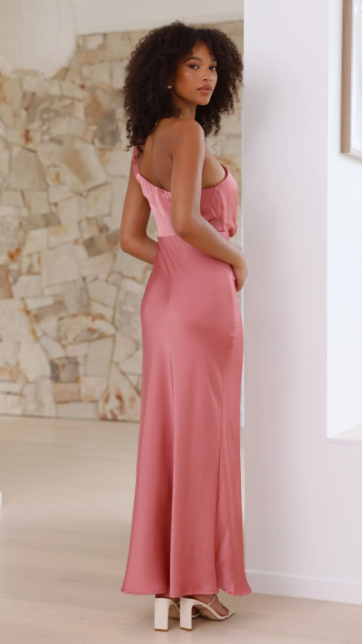 Greta Maxi Dress - Baked Rose Billy J