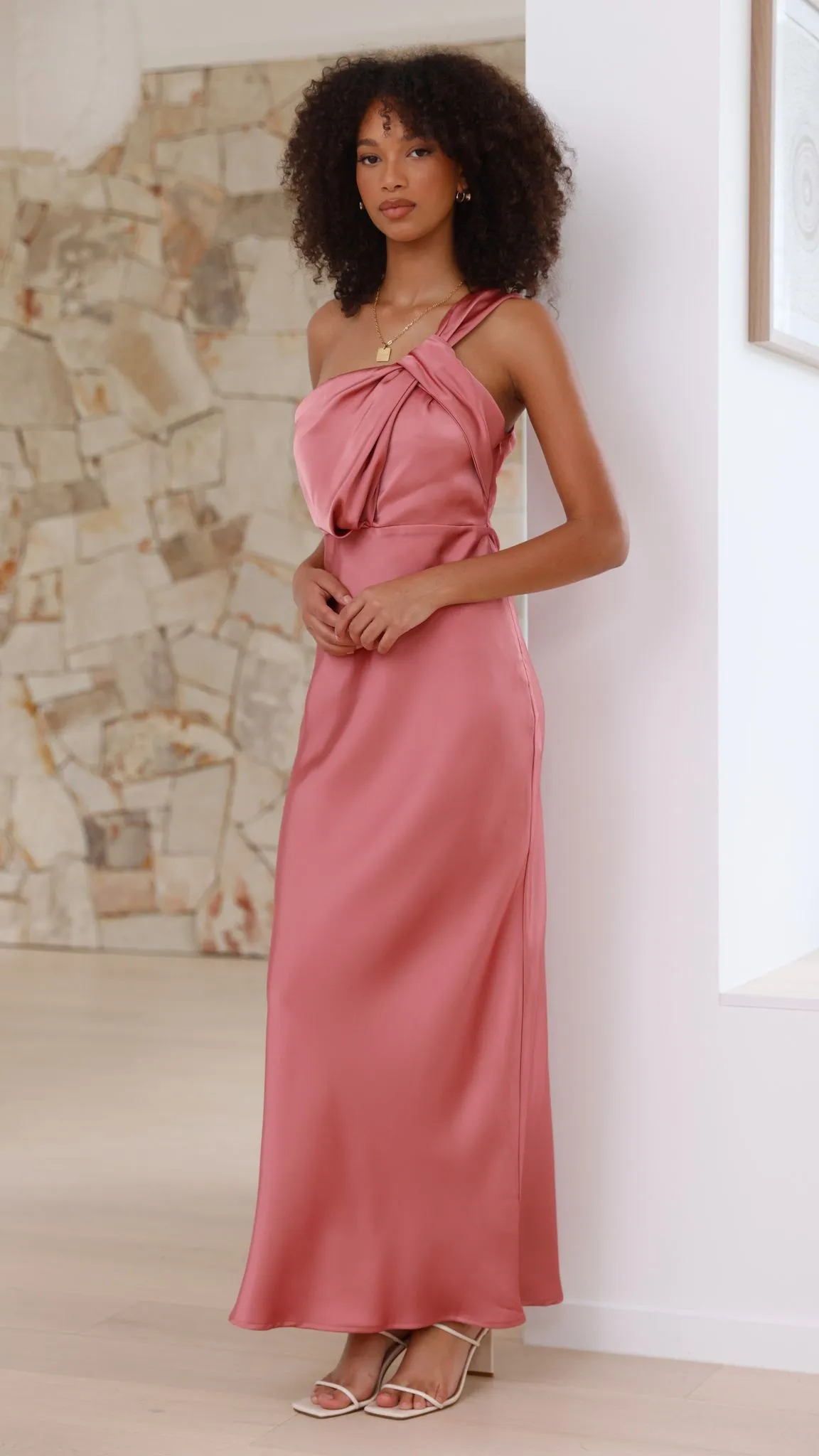 Greta Maxi Dress - Baked Rose Billy J