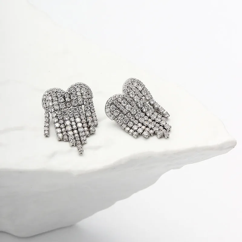 Heart Tassel Earrings Gloria Lanvin