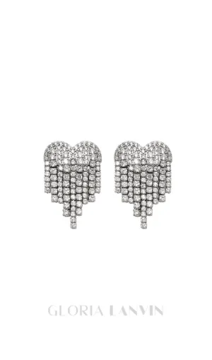 Heart Tassel Earrings Gloria Lanvin