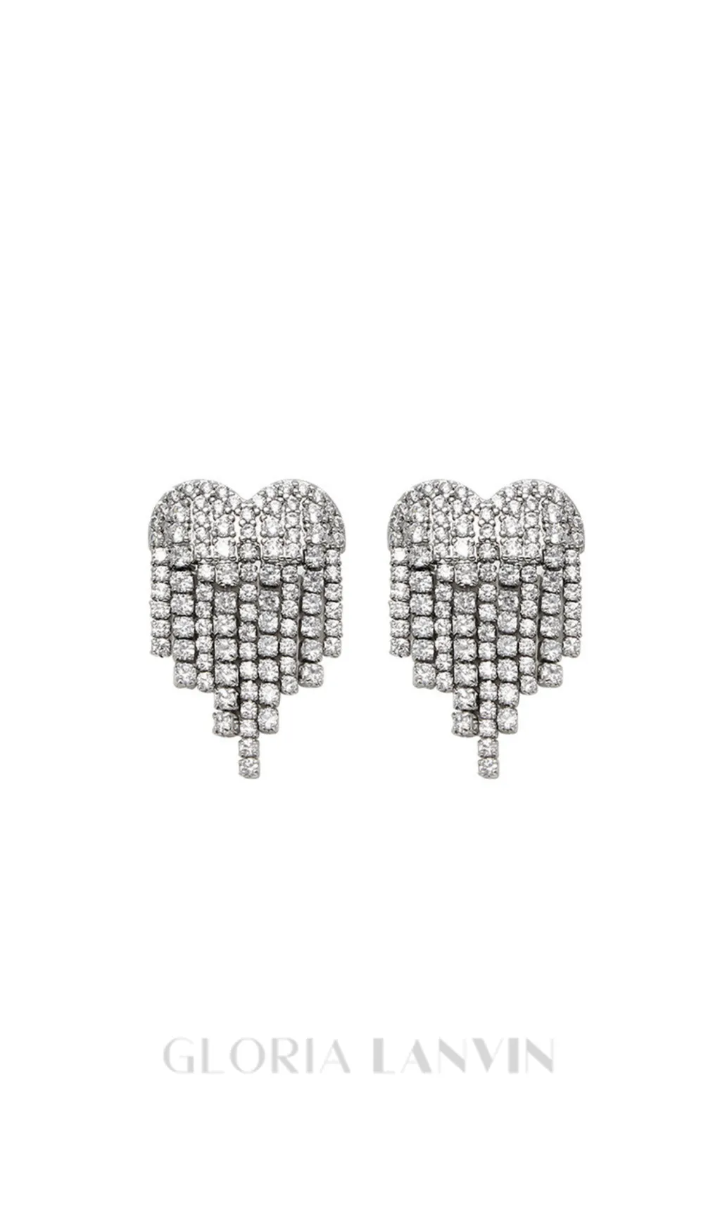 Heart Tassel Earrings Gloria Lanvin
