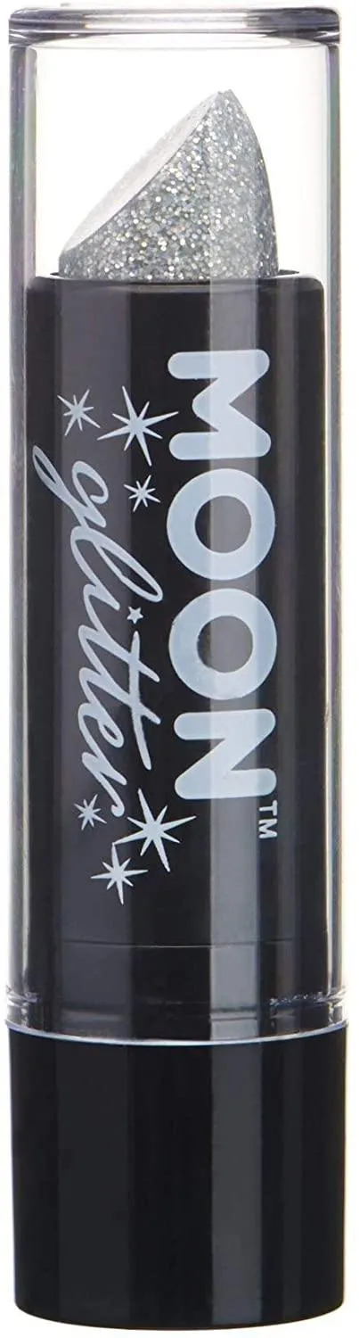 Holographic Glitter Lipstick by Moon Glitter - Silver