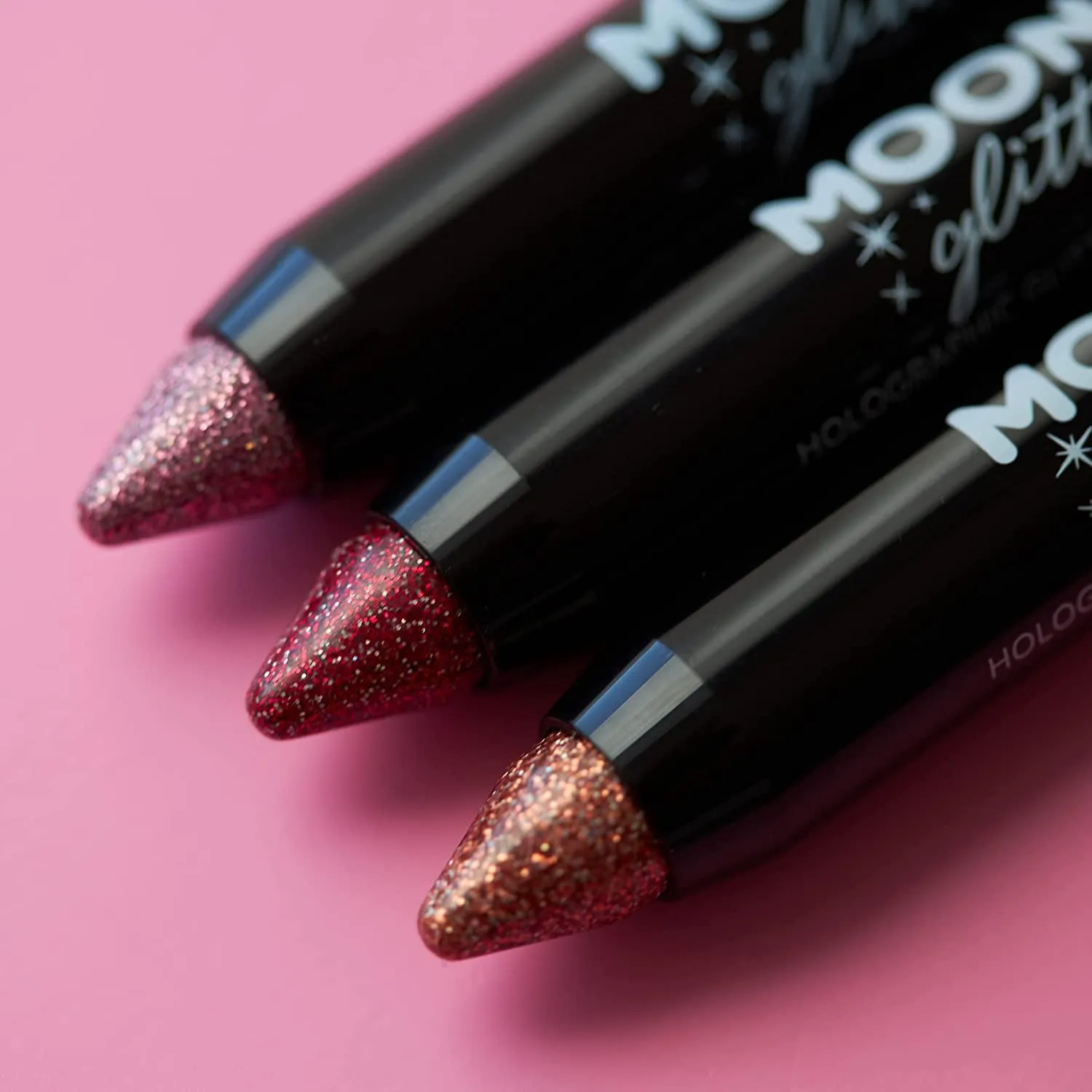 Holographic Glitter Paint Stick Body Crayon makeup for the Face & Body by Moon Glitter - 3.5g - Silver