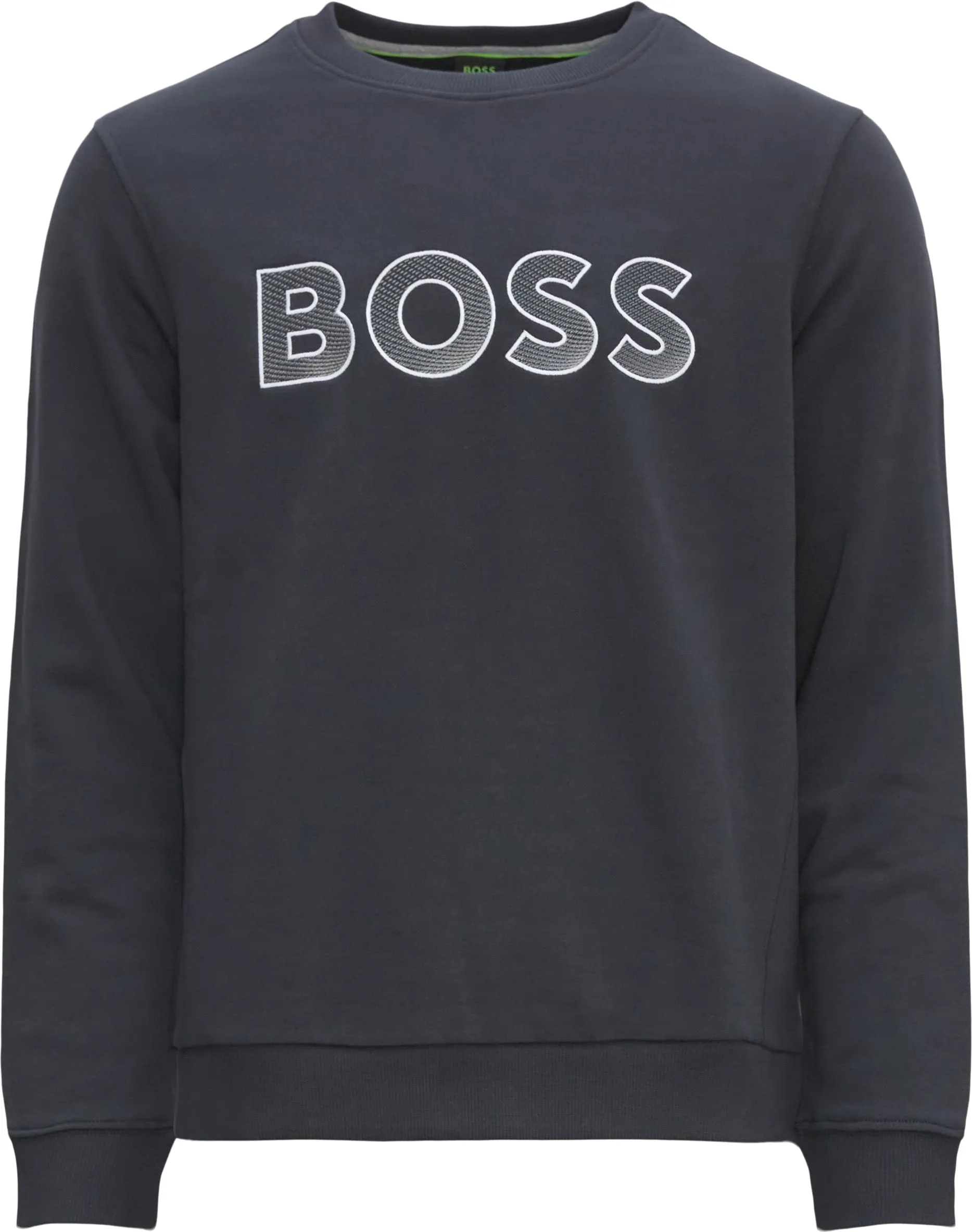 HUGO BOSS Men's Salbo Contrasting Logo Crewneck Sweatshirt, Peacock