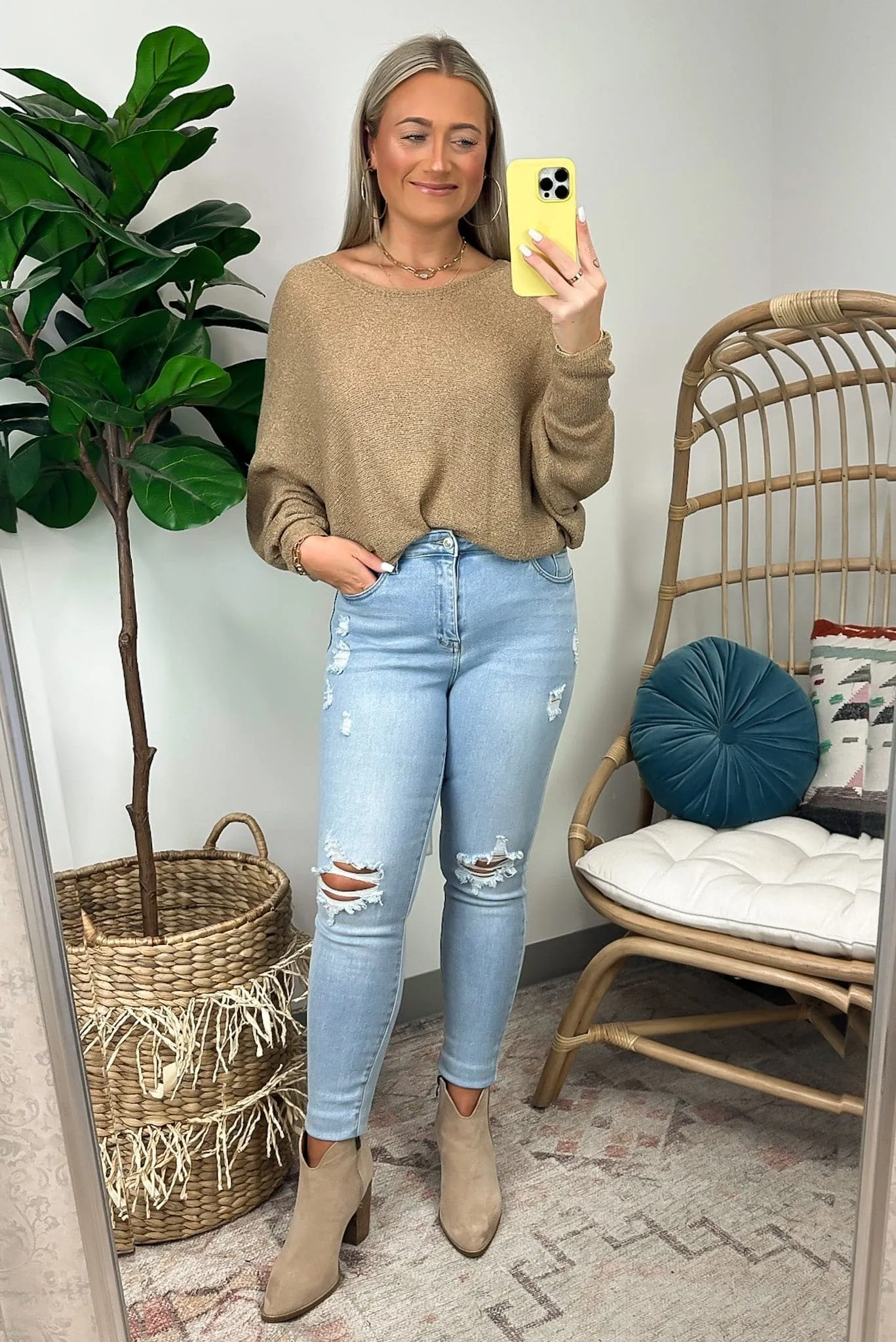 In Attendance Dolman Sleeve Knit Top - FINAL SALE