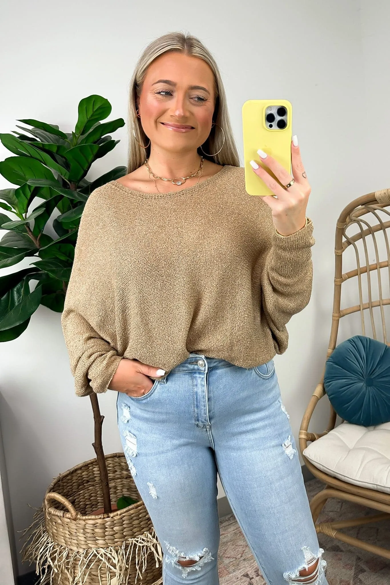 In Attendance Dolman Sleeve Knit Top - FINAL SALE