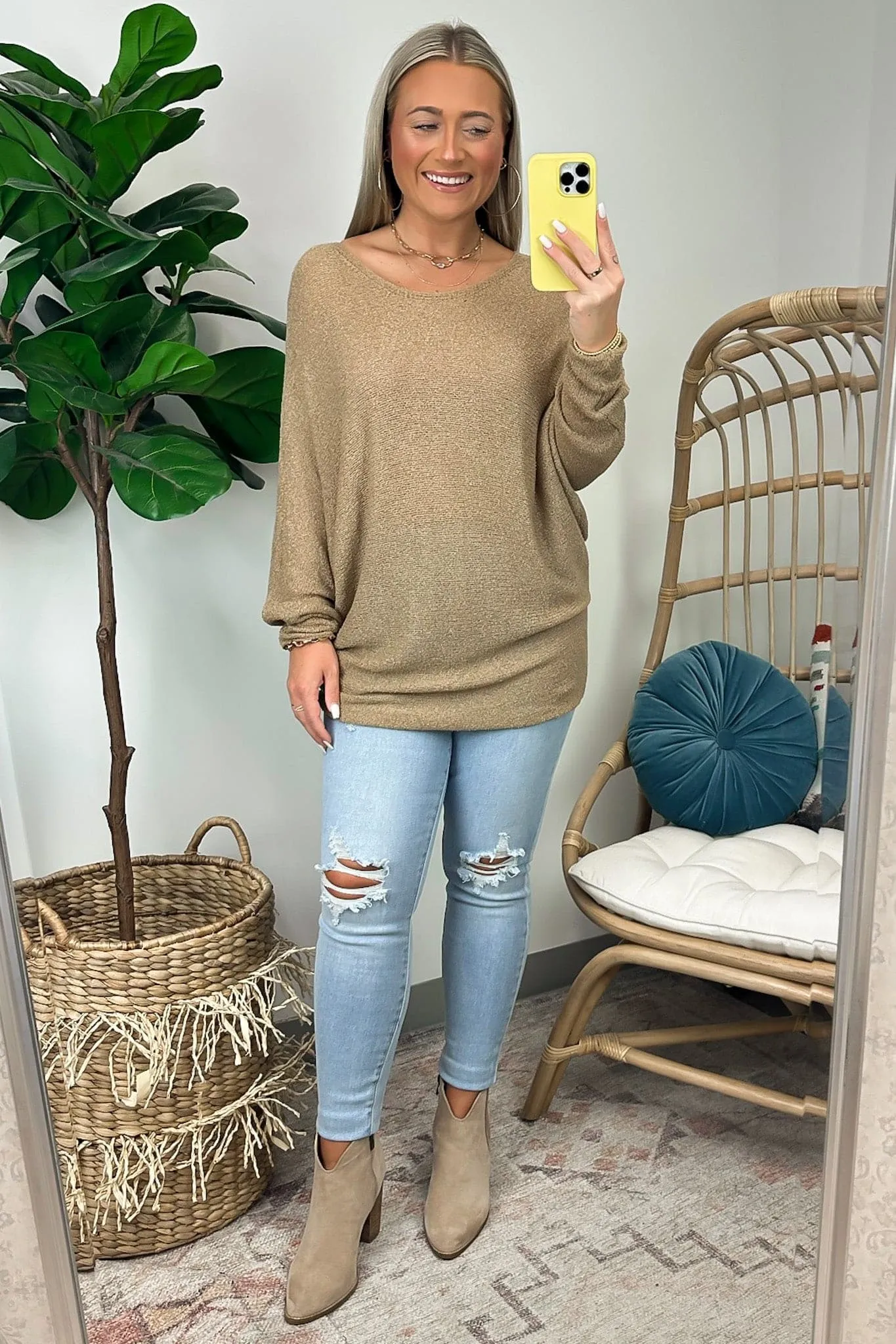 In Attendance Dolman Sleeve Knit Top - FINAL SALE