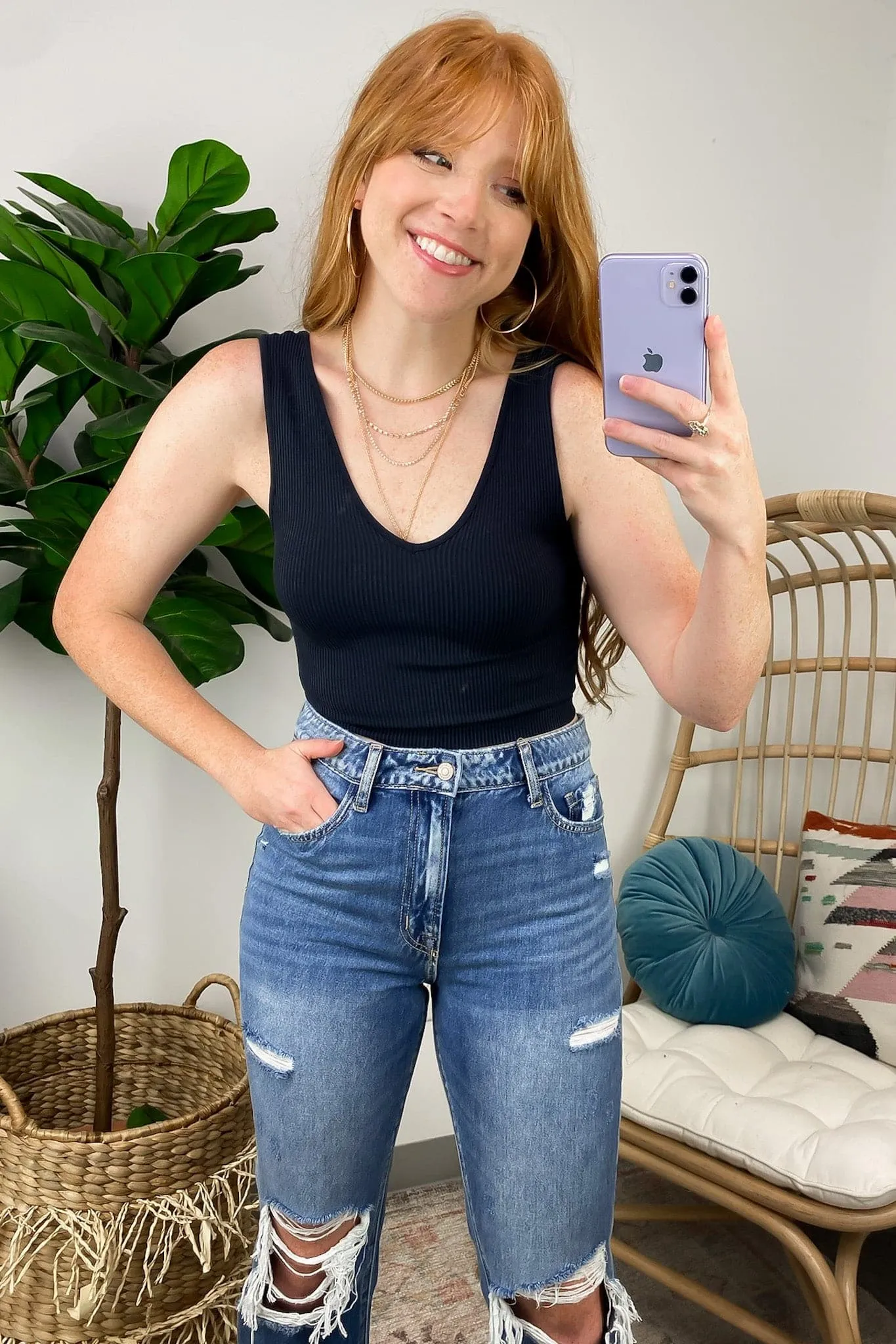Just that Easy Ribbed Reversible Brami Top - FINAL SALE
