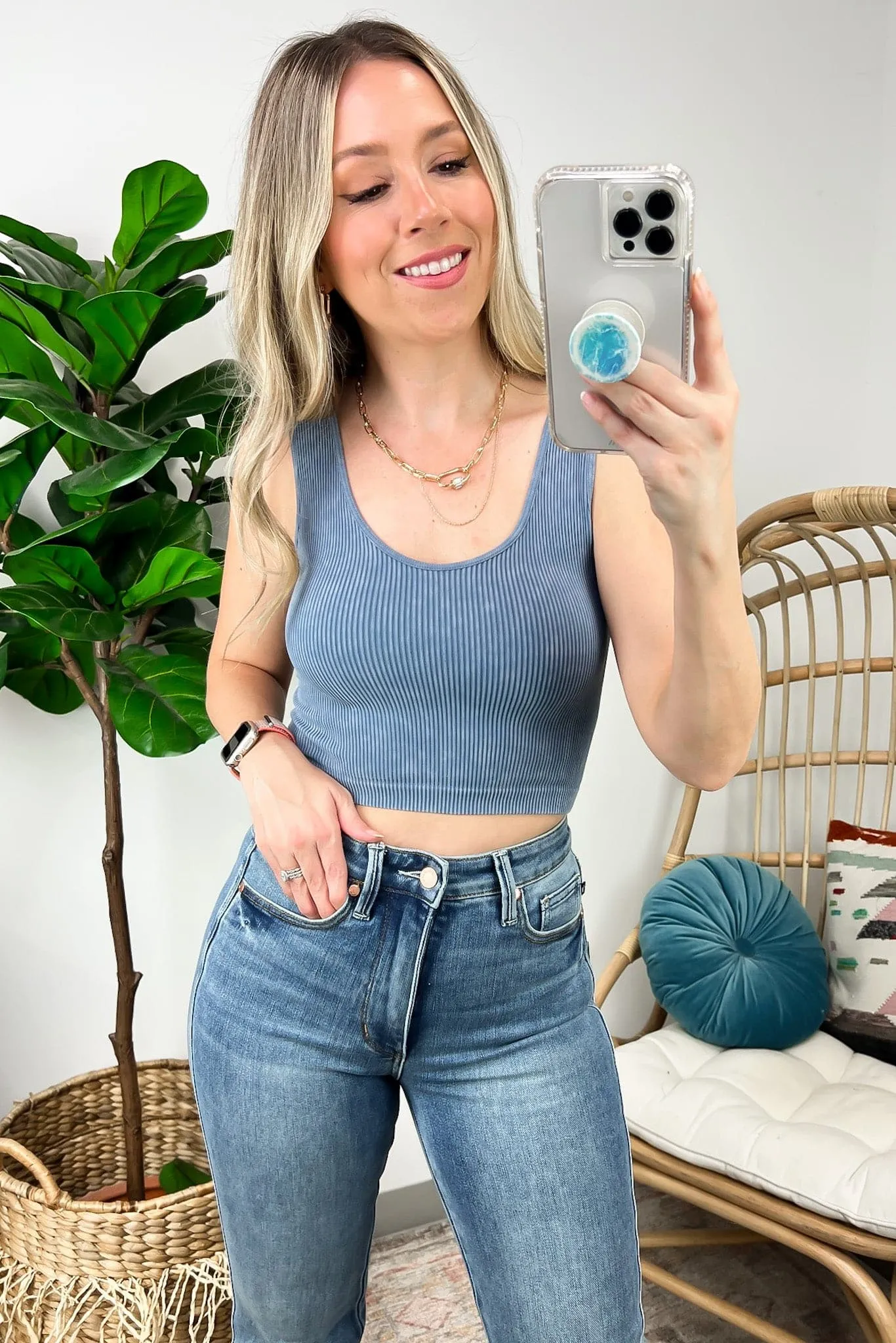 Just that Easy Ribbed Reversible Brami Top - FINAL SALE
