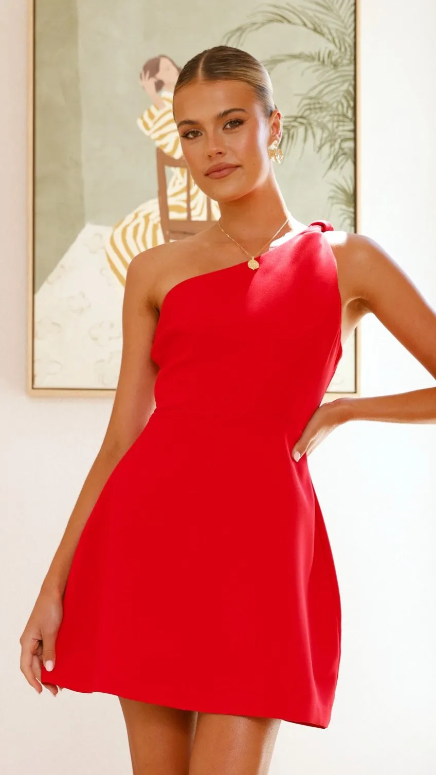 Katalina Mini Dress - Red Billy J
