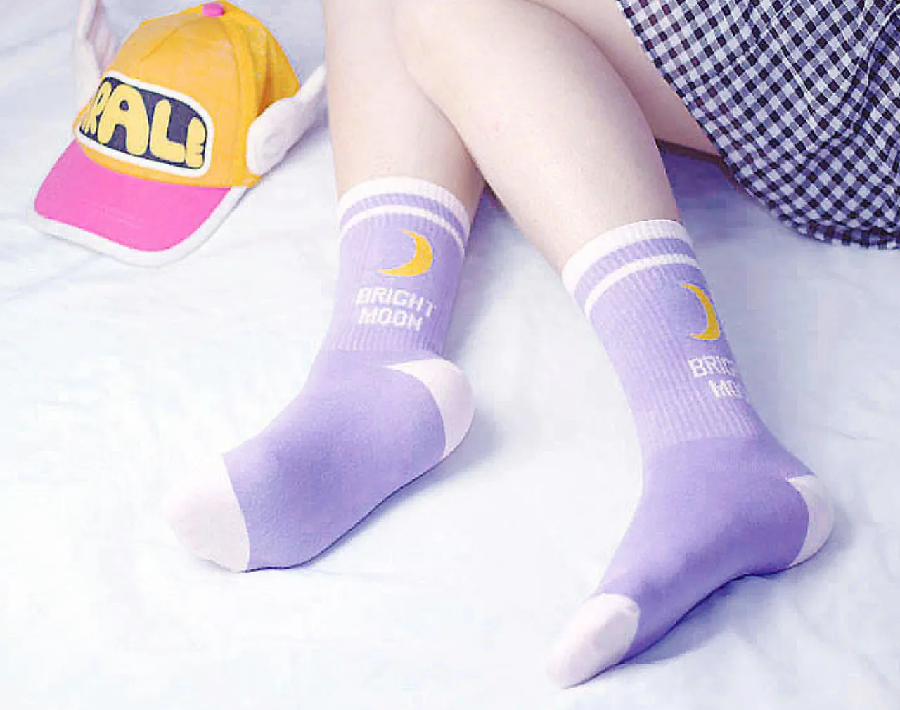 Kawaii Moon Socks