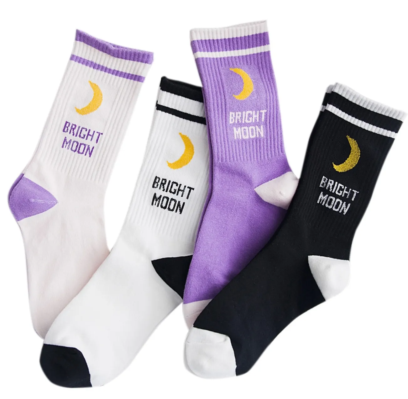 Kawaii Moon Socks