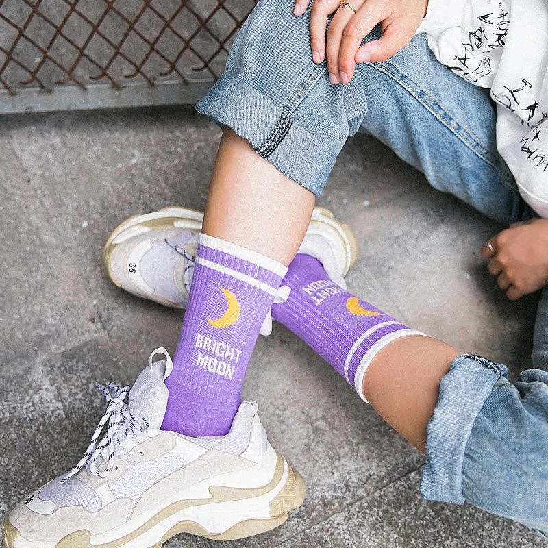Kawaii Moon Socks