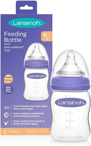 Lansinoh - Momma Feeding Bottle with NaturalWave Teat Baby Bottle (75820)