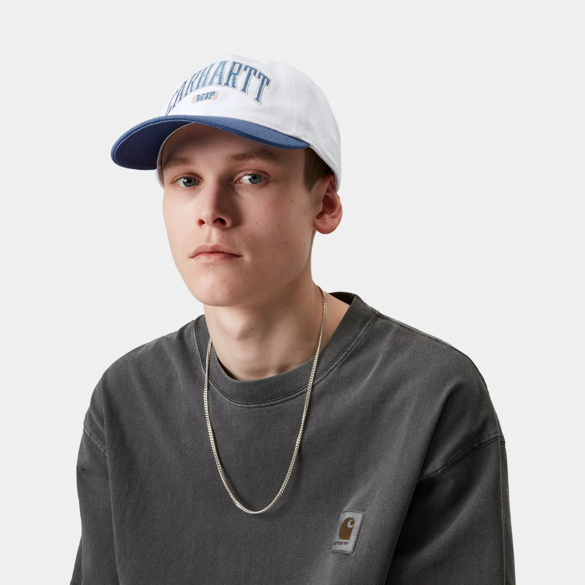 Lecture Cap | White / Blue Iris Carhartt WIP