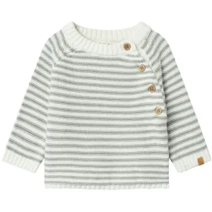 Lil'Atelier Coconut Milk Kadin Wrap Knit Blouse