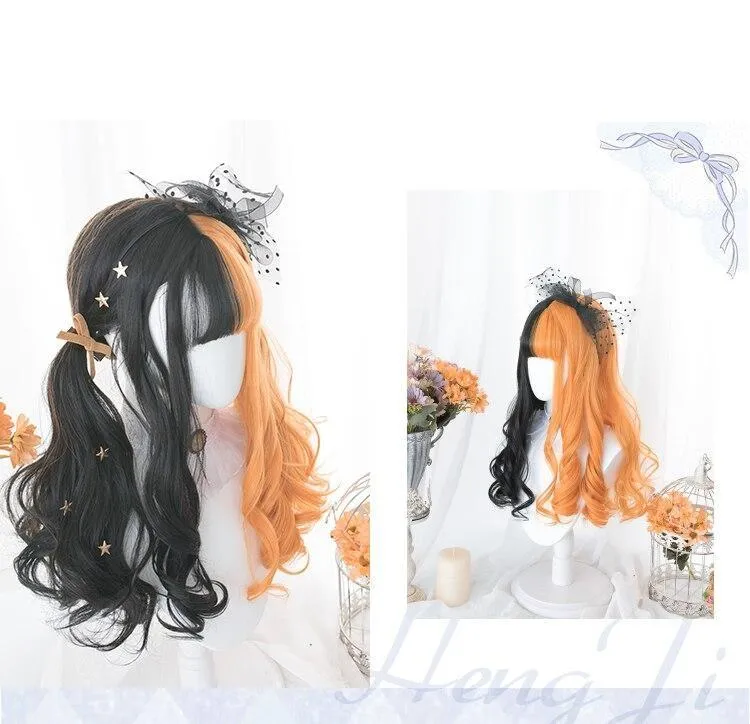 Long Split Halloween Cosplay Wig