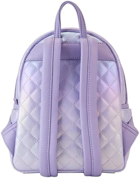 Loungefly BTS Logo Iridescent Purple Mini Backpack