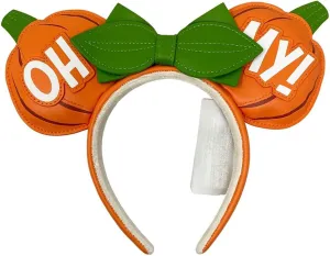 Loungefly Disney Pumpkin Minnie Mouse Oh My Ears Headband (Disney Halloween Collection)