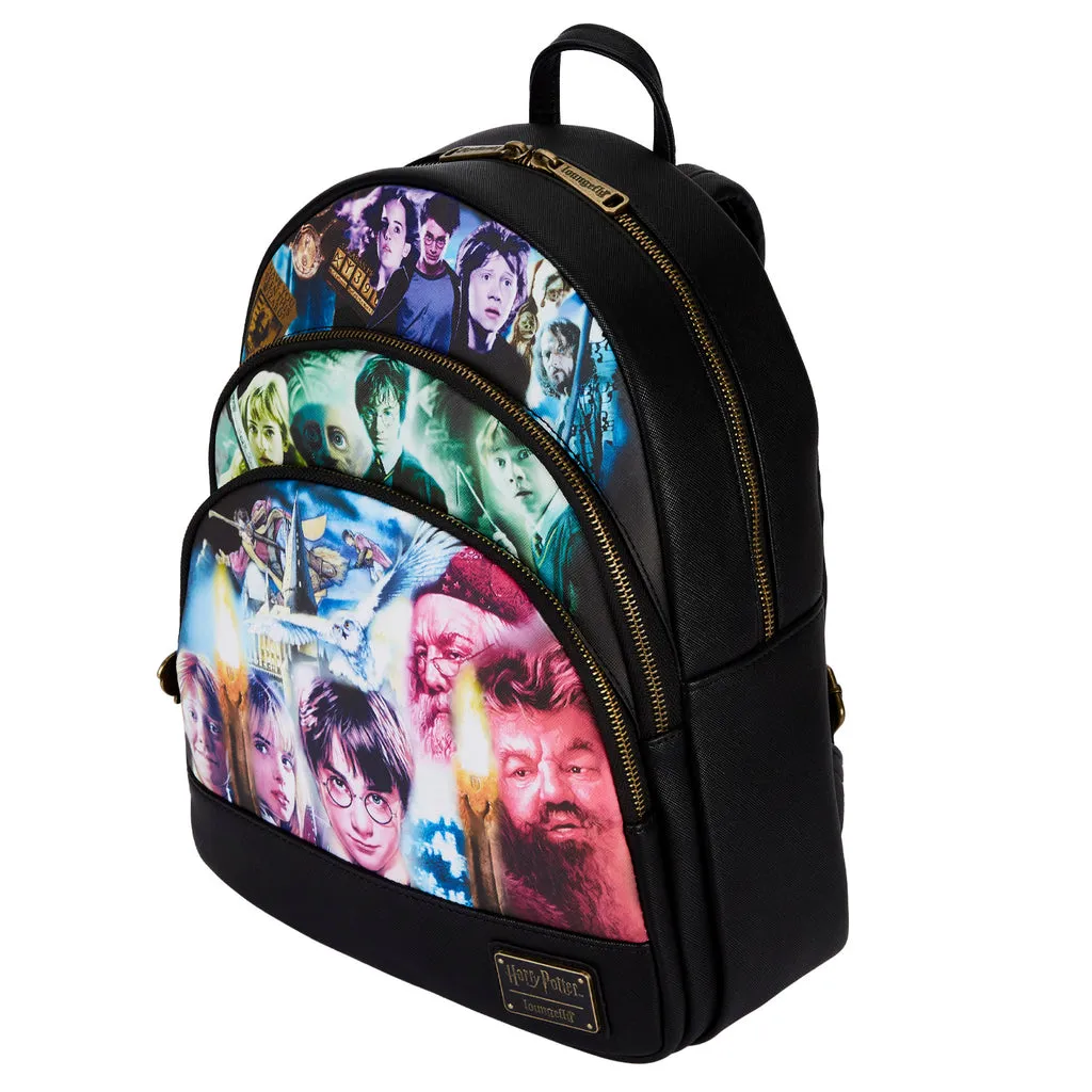 Loungefly Harry Potter Trilogy Triple Pocket Mini Backpack (HP-Trilogy-Mini)