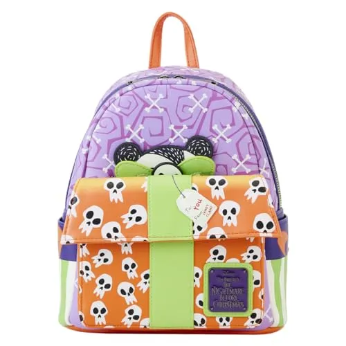Loungefly Nightmare Before Christmas Scary Teddy Present Mini Backpack (WDBK3280)