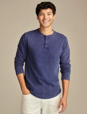 Lucky Brand Men's Weekend Slub Jersey Long Sleeve Henley