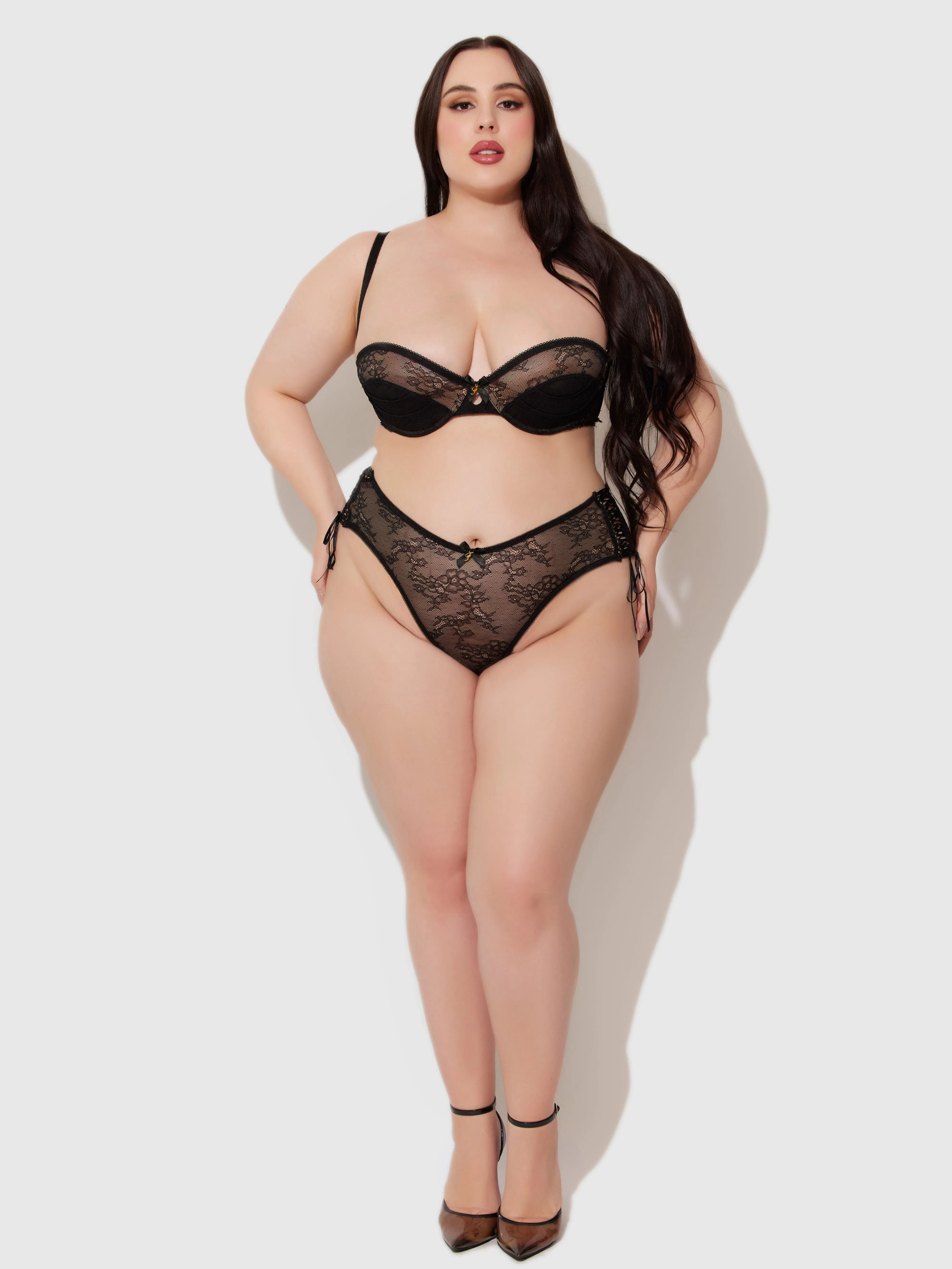 Luella Lace Open Back High-Waist Panty