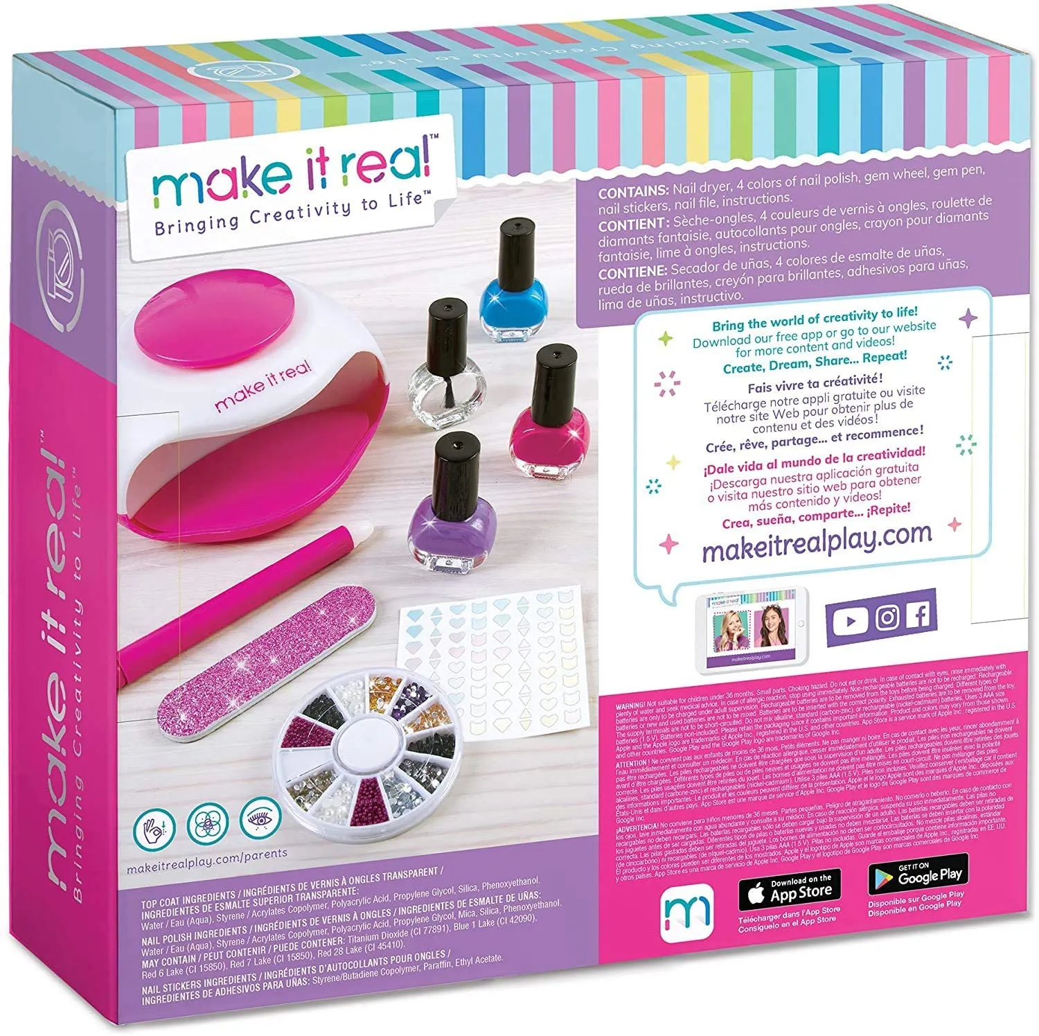 Make It Real Glitter Dream Nail Spa Kit (2462)