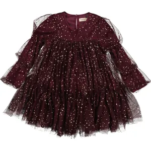 MarMar Ballerina Dotty Deep Mulberry Dionne Dress