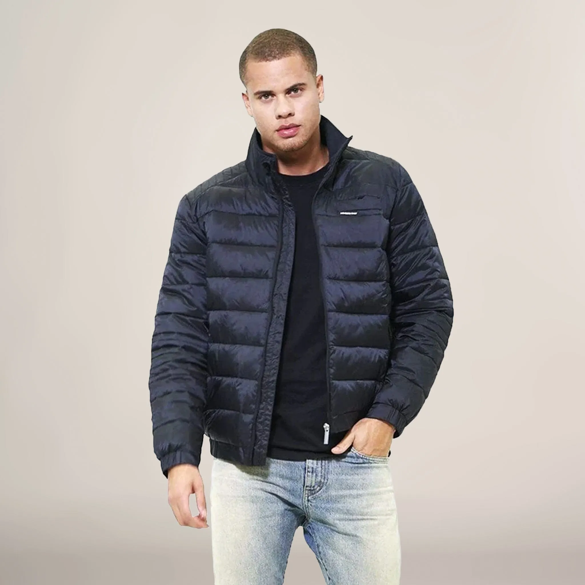 Men's Moto Puffer Jacket