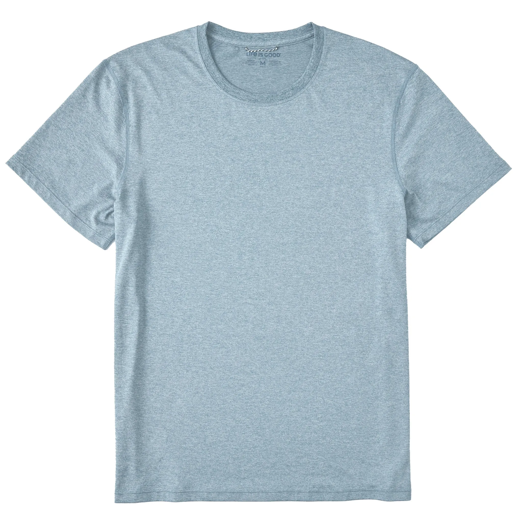 Men's Solid Active Tee LIFE IS GOOD