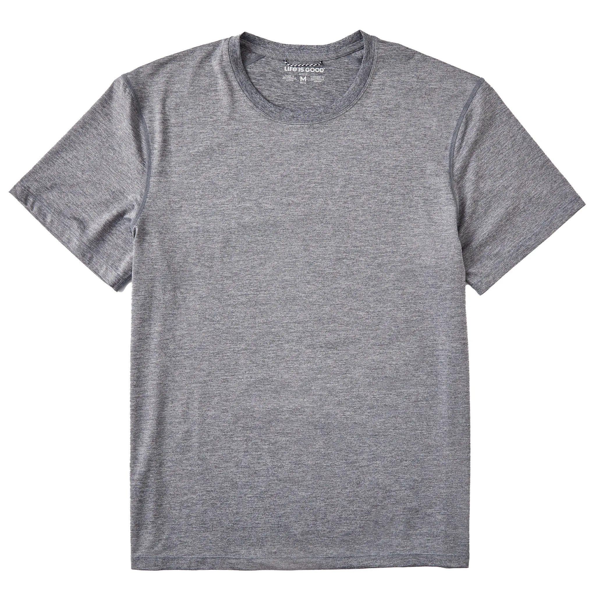 Men's Solid Active Tee LIFE IS GOOD
