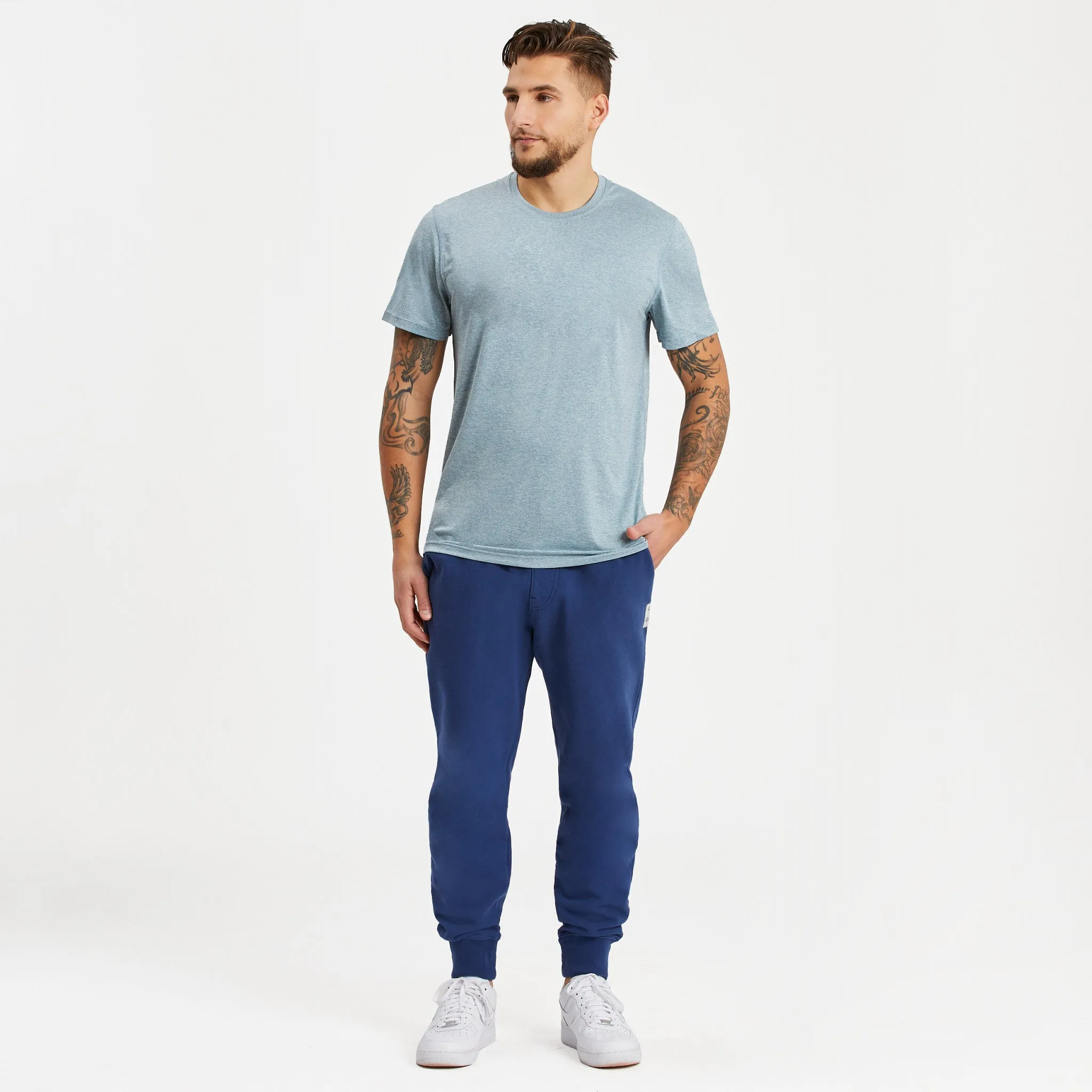 Men's Solid Active Tee LIFE IS GOOD
