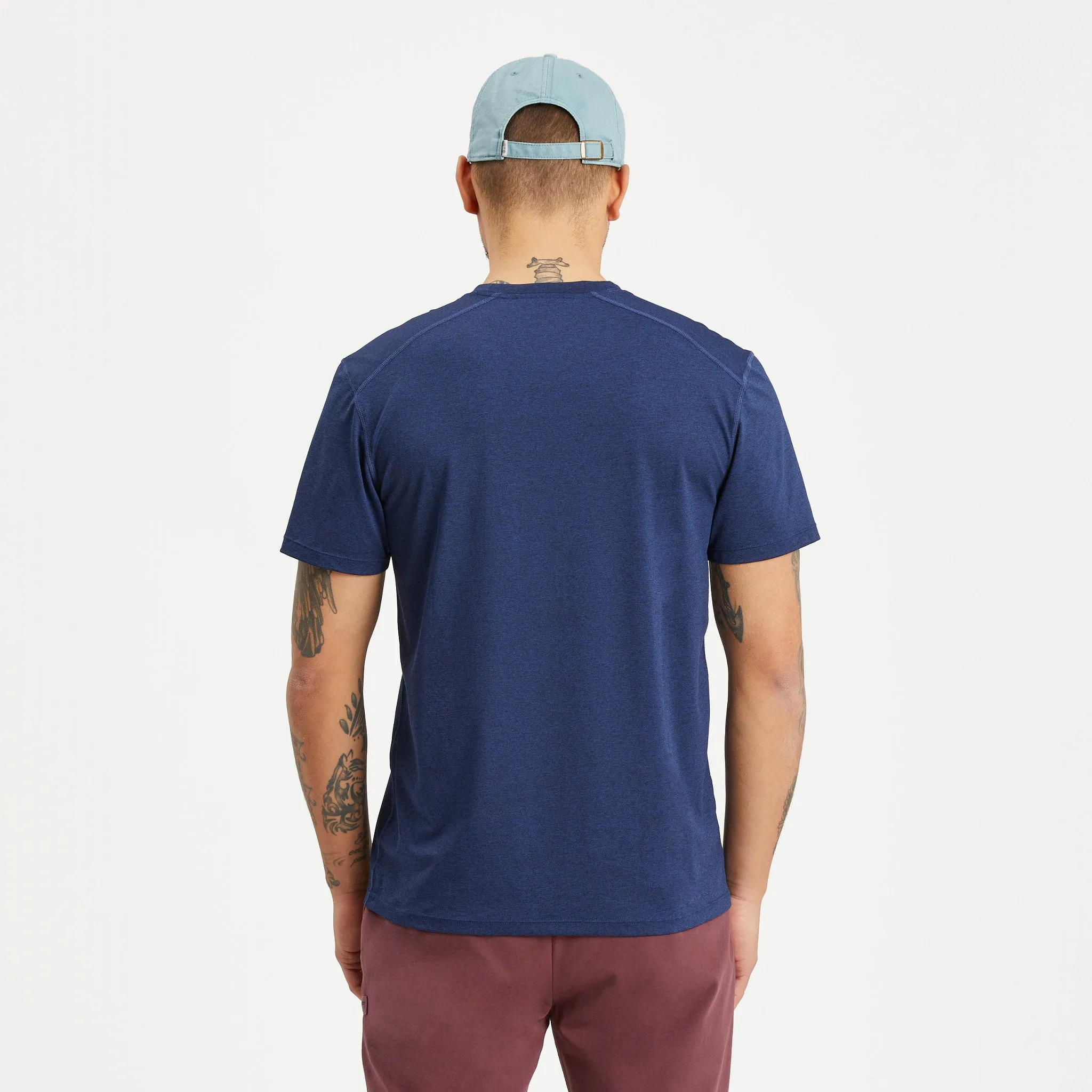 Men's Solid Active Tee LIFE IS GOOD