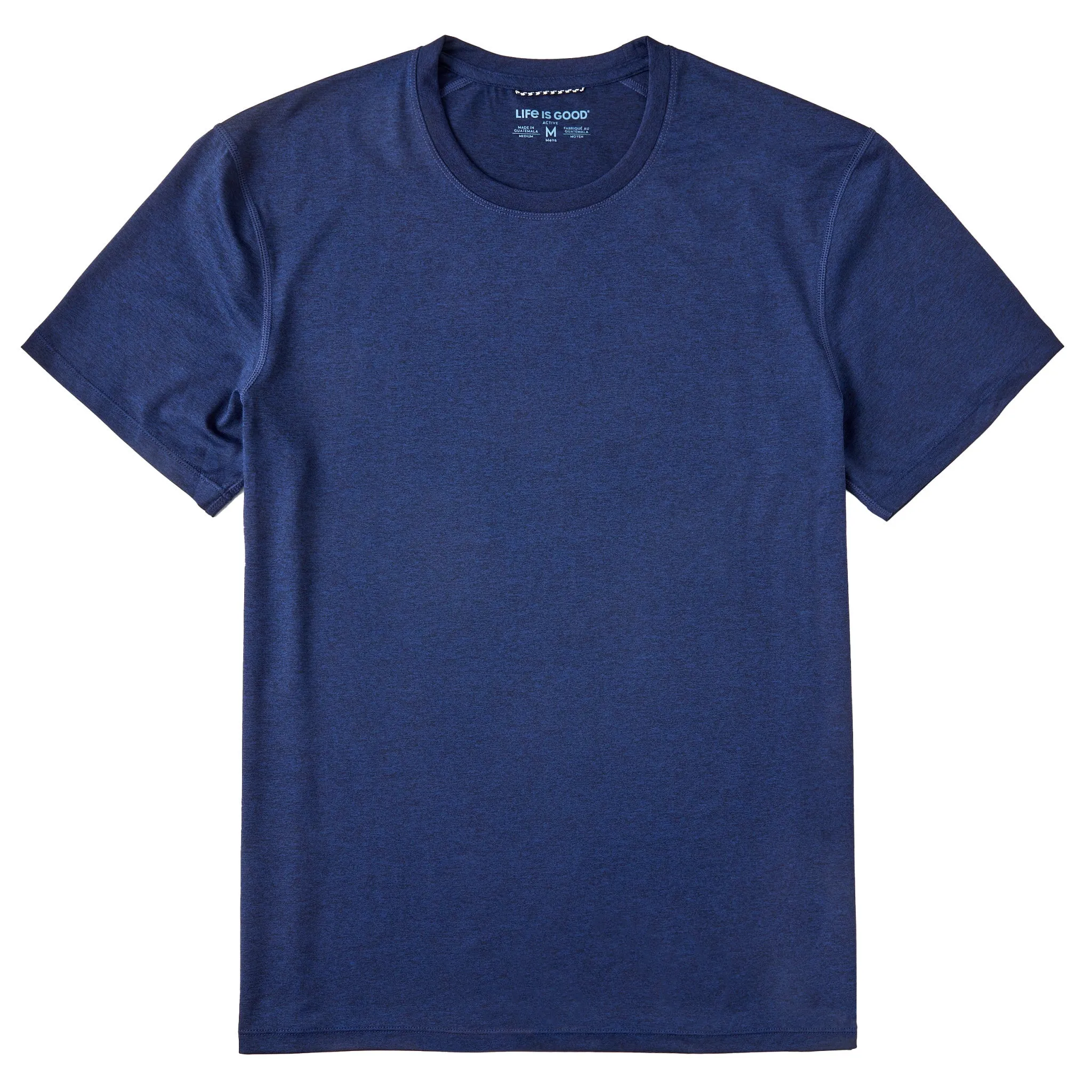 Men's Solid Active Tee LIFE IS GOOD