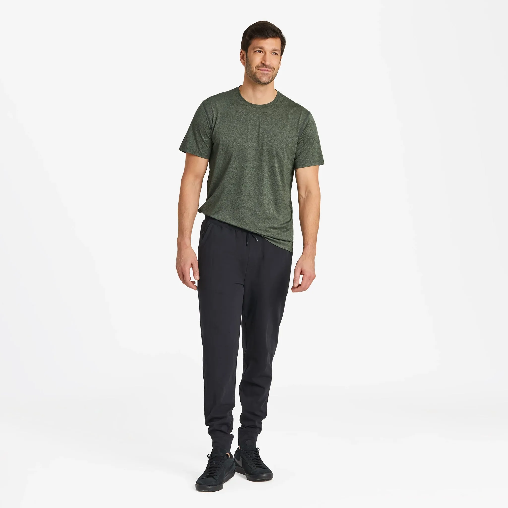 Men's Solid Active Tee LIFE IS GOOD