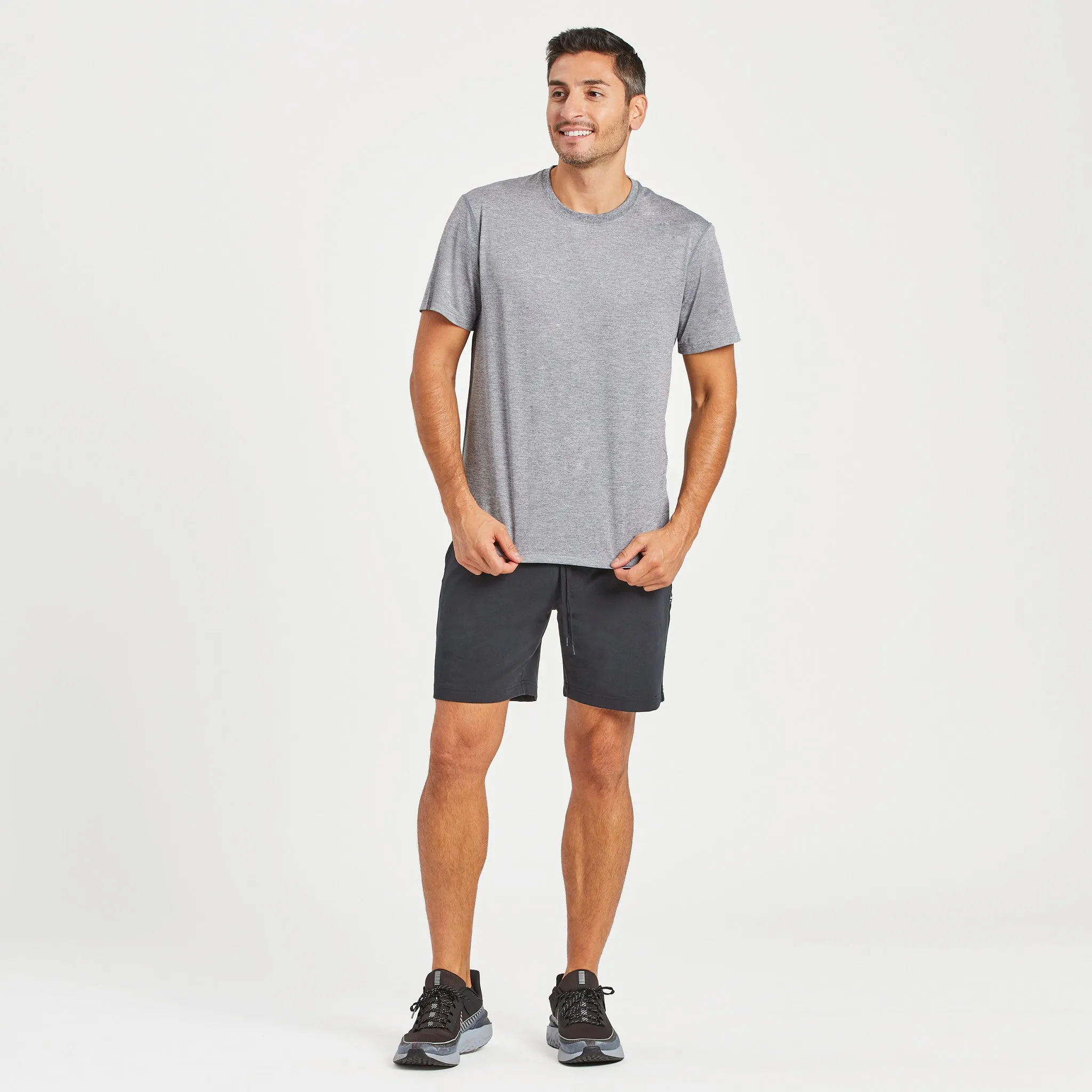 Men's Solid Active Tee LIFE IS GOOD