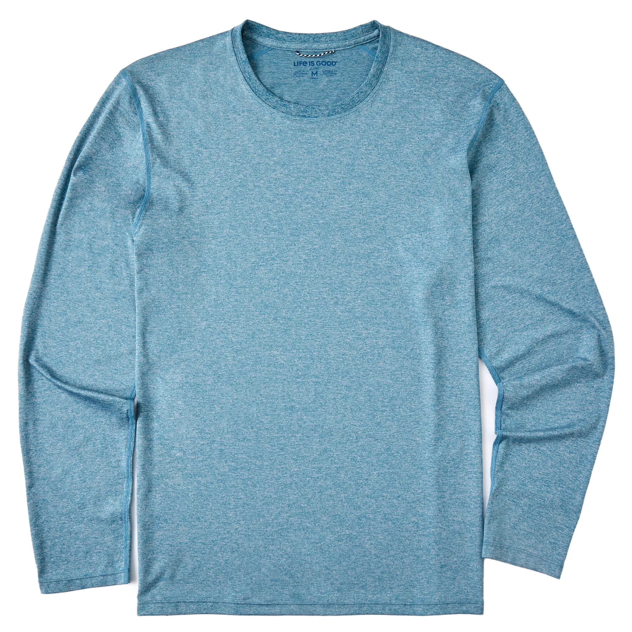 Men's Solid Long Sleeve Active Tee LIFE IS GOOD