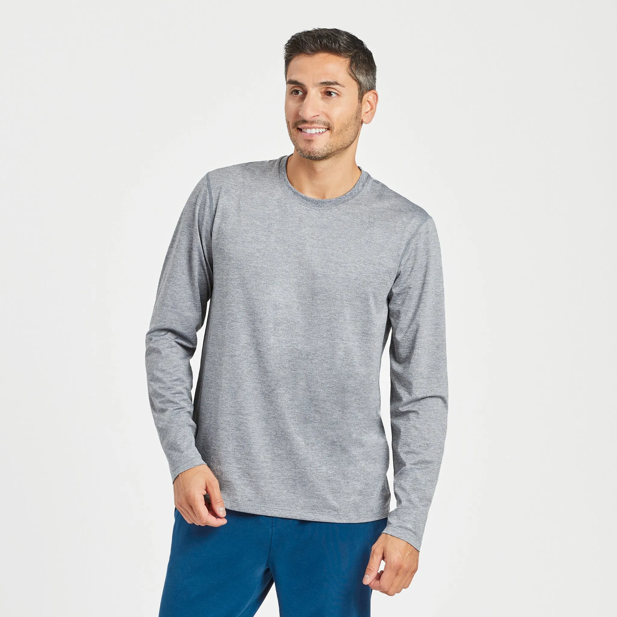 Men's Solid Long Sleeve Active Tee LIFE IS GOOD