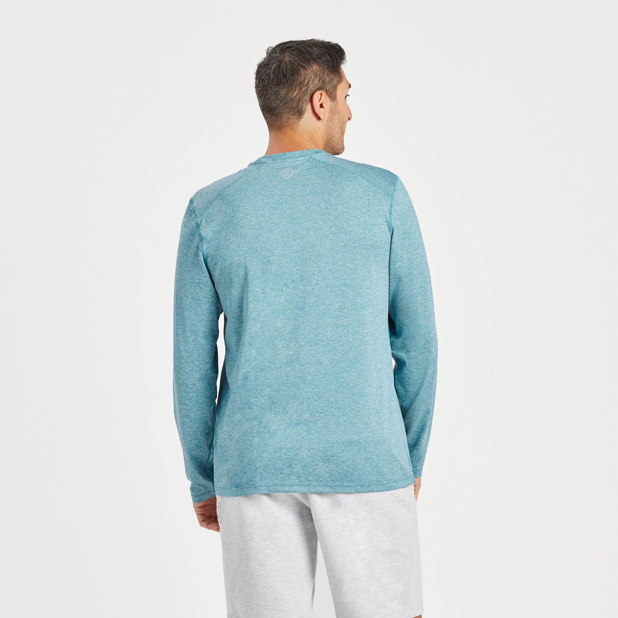 Men's Solid Long Sleeve Active Tee LIFE IS GOOD