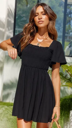 Molly Mini Dress - Black Billy J