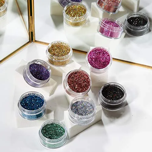 Moon Glitter - Holographic Glitter Shakers Cosmetic Glitter (5g) (‎G00610)