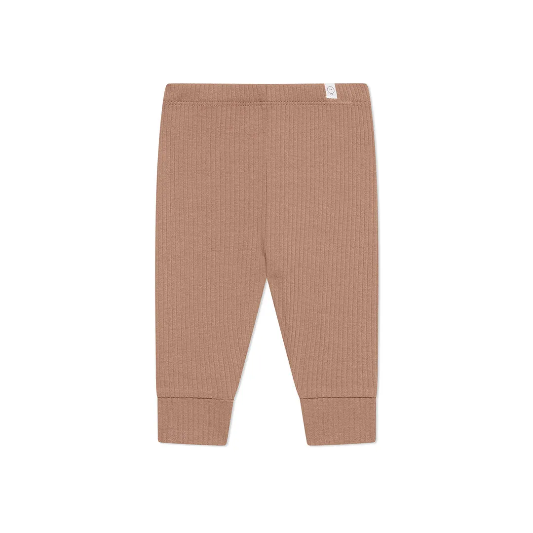 MORI Ribbed Bear Face Pyjamas - Bear   Brown