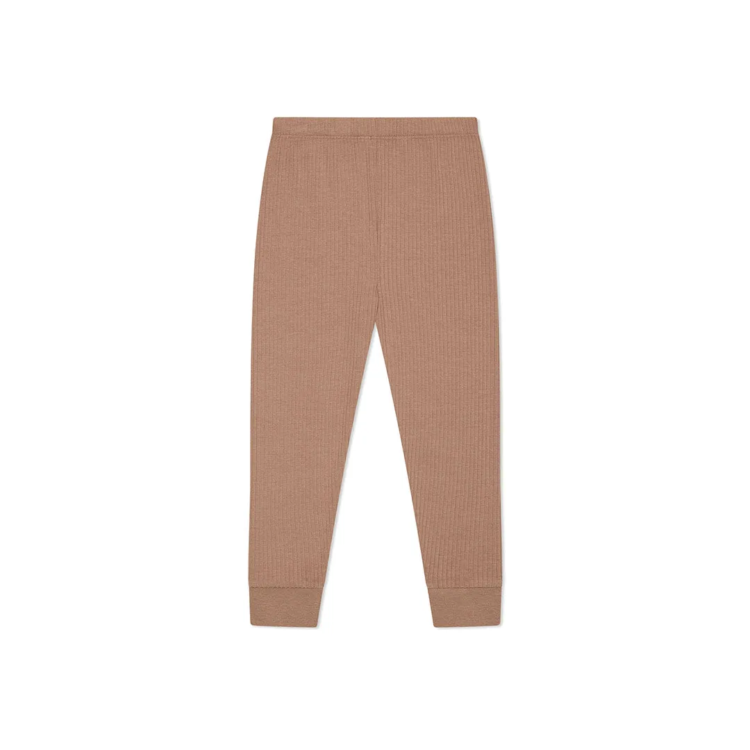 MORI Ribbed Bear Face Pyjamas - Bear   Brown