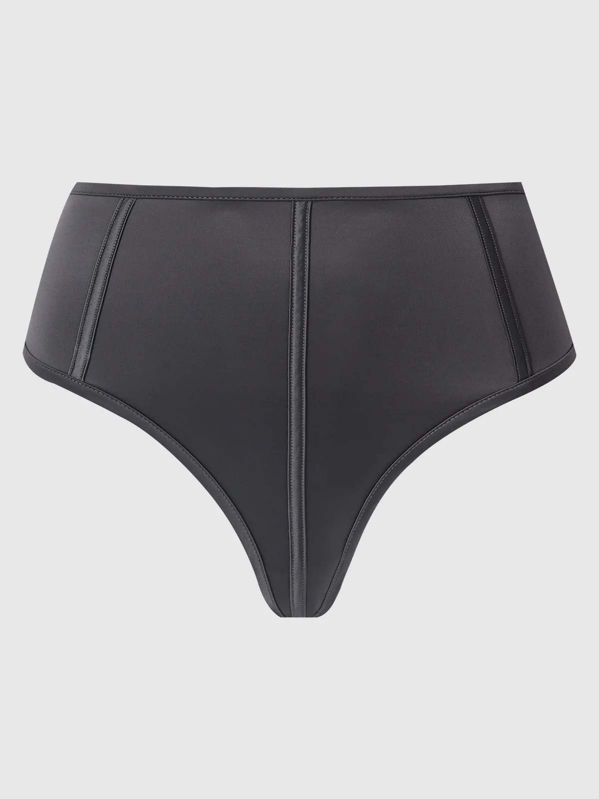 Neev Oil Slick High-Waist Cutout Back Thong