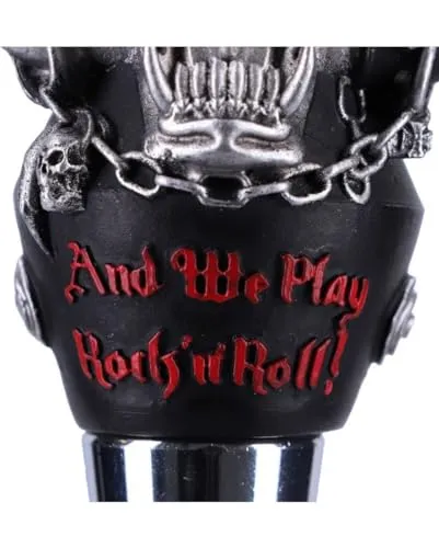 Nemesis Now - Officially Licensed Motorhead Warpig Bottle Stopper, Silver, 13.5cm