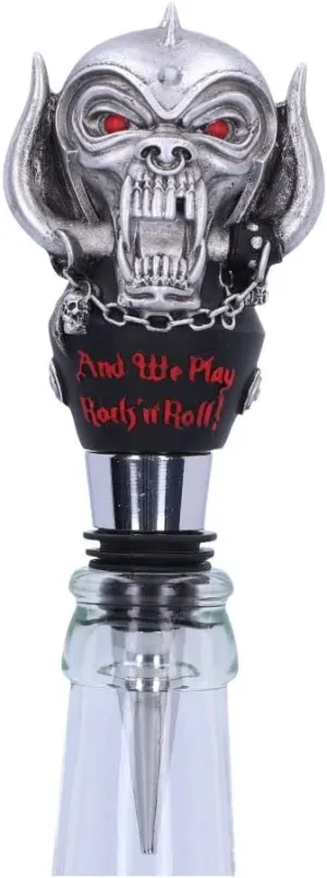 Nemesis Now - Officially Licensed Motorhead Warpig Bottle Stopper, Silver, 13.5cm